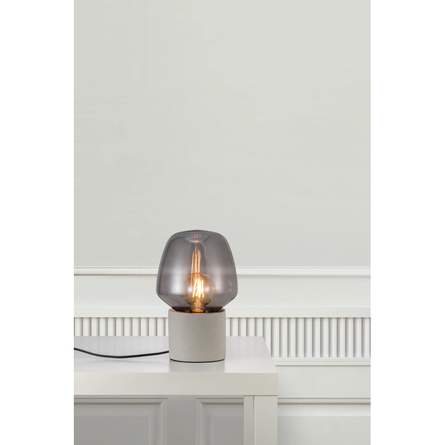 Nordlux - Stona lampa CHRISTINA 1xE27/25W/230V beton/crna