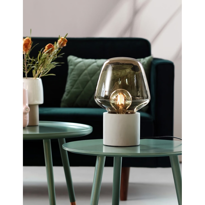 Nordlux - Stona lampa CHRISTINA 1xE27/25W/230V beton/crna
