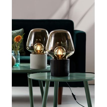 Nordlux - Stona lampa CHRISTINA 1xE27/25W/230V beton/crna