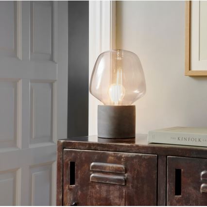 Nordlux - Stona lampa CHRISTINA 1xE27/25W/230V beton/siva