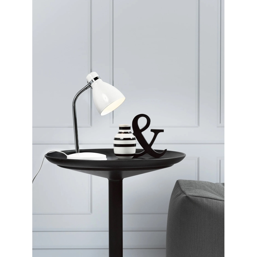Nordlux - Stona lampa CYCLONE 1xE14/15W/230V bela