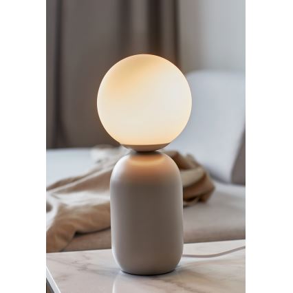 Nordlux - Stona lampa NOTTI 1xE14/25W/230V siva