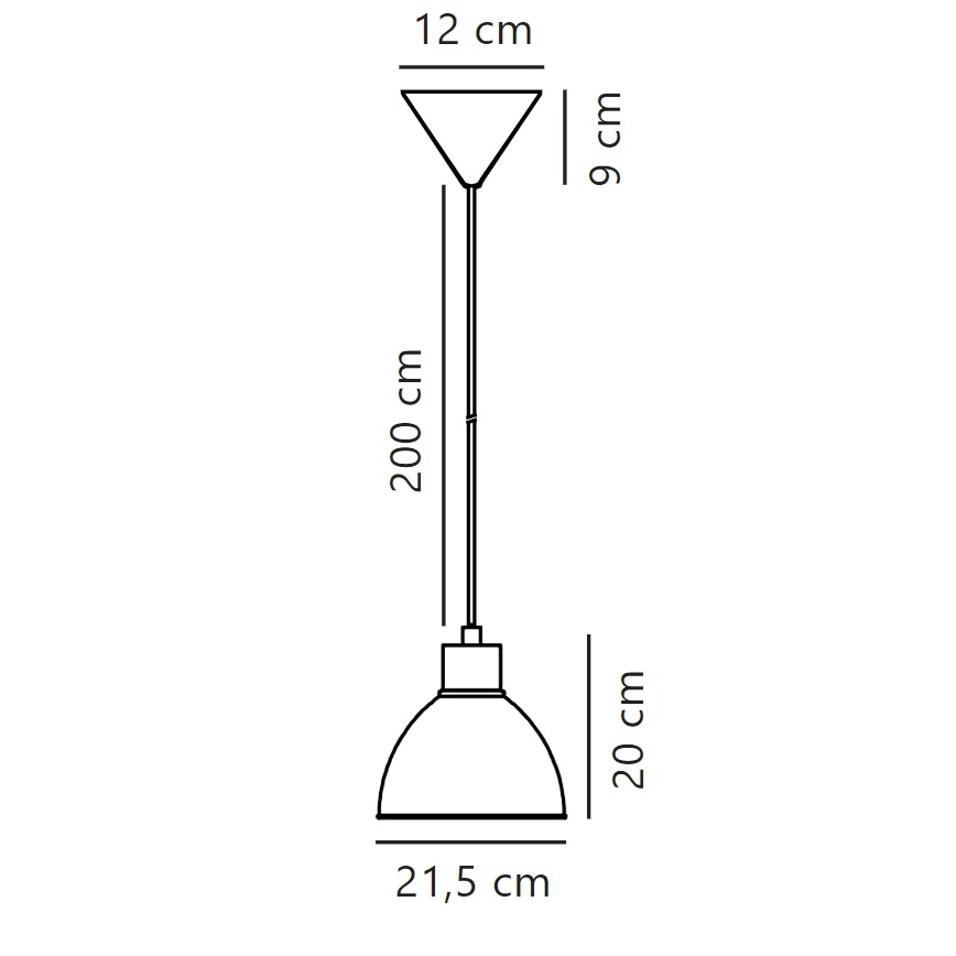 Nordlux - Viseća lampa na kablu POP 1xE27/40W/230V mint