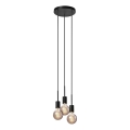 Nordlux - Viseći luster na sajli PACO 3xE27/25W/230V crna