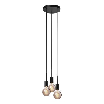 Nordlux - Viseći luster na sajli PACO 3xE27/25W/230V crna