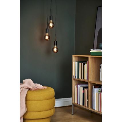 Nordlux - Viseći luster na sajli PACO 3xE27/25W/230V crna