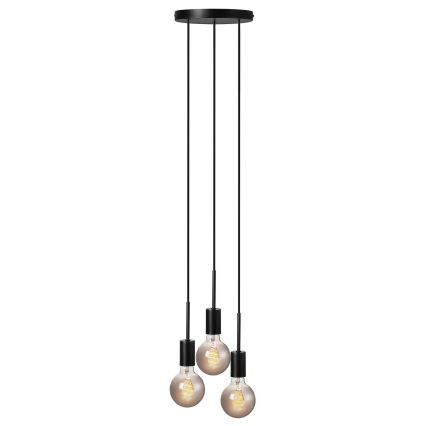 Nordlux - Viseći luster na sajli PACO 3xE27/25W/230V crna