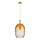 Nordlux - Viseći luster na sajli UMA 1xE27/40W/230V, prečnik 23 cm, braon/dimljeno staklo