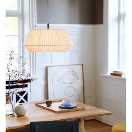 Nordlux - Visilica na sajli DICTE 1xE27/60W/230V prečnik 53 cm bela