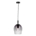 Nordlux - Visilica na sajli UMA 1xE27/40W/230V prečnik 18 cm crna/dimljena