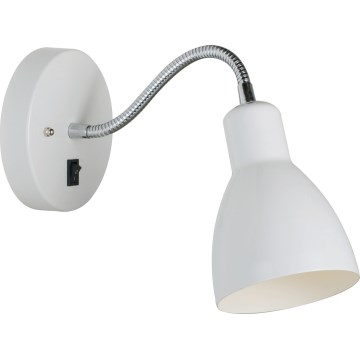 Nordlux - Zidna fleksibilna spot svetiljka CYCLONE 1xE14/15W/230V bela