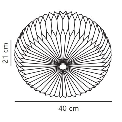 Nordlux - Zidna lampa BELLOY 2xE27/25W/230V, prečnik 40 cm