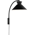 Nordlux - Zidna lampa DIAL 1xE27/40W/230V crna