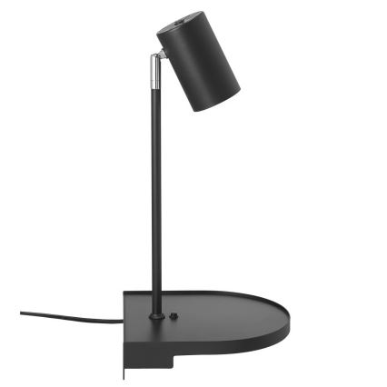 Nordlux - Zidna lampa sa policom CODY 1xGU10/15W/230V crna