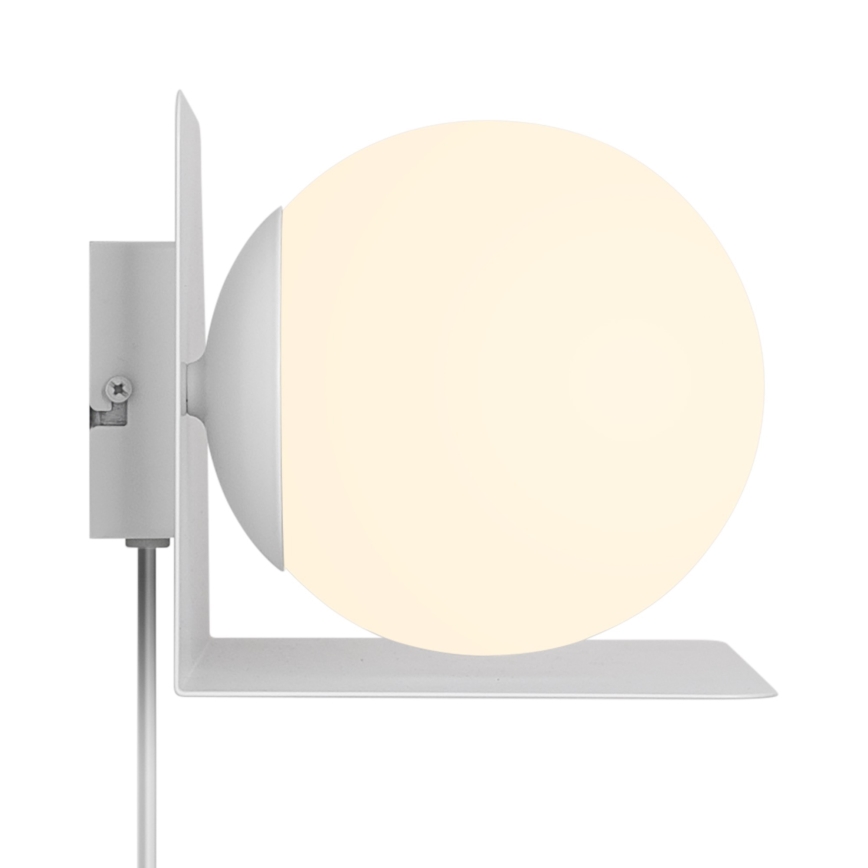 Nordlux - Zidna svetiljka sa policom LILIBETH 1xE14/25W/230V bela