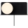 Nordlux - Zidno svetlo sa policom LILIBETH 1xE14/25W/230V crno
