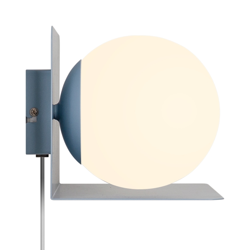 Nordlux - Zidno svetlo sa policom LILIBETH 1xE14/25W/230V plavo