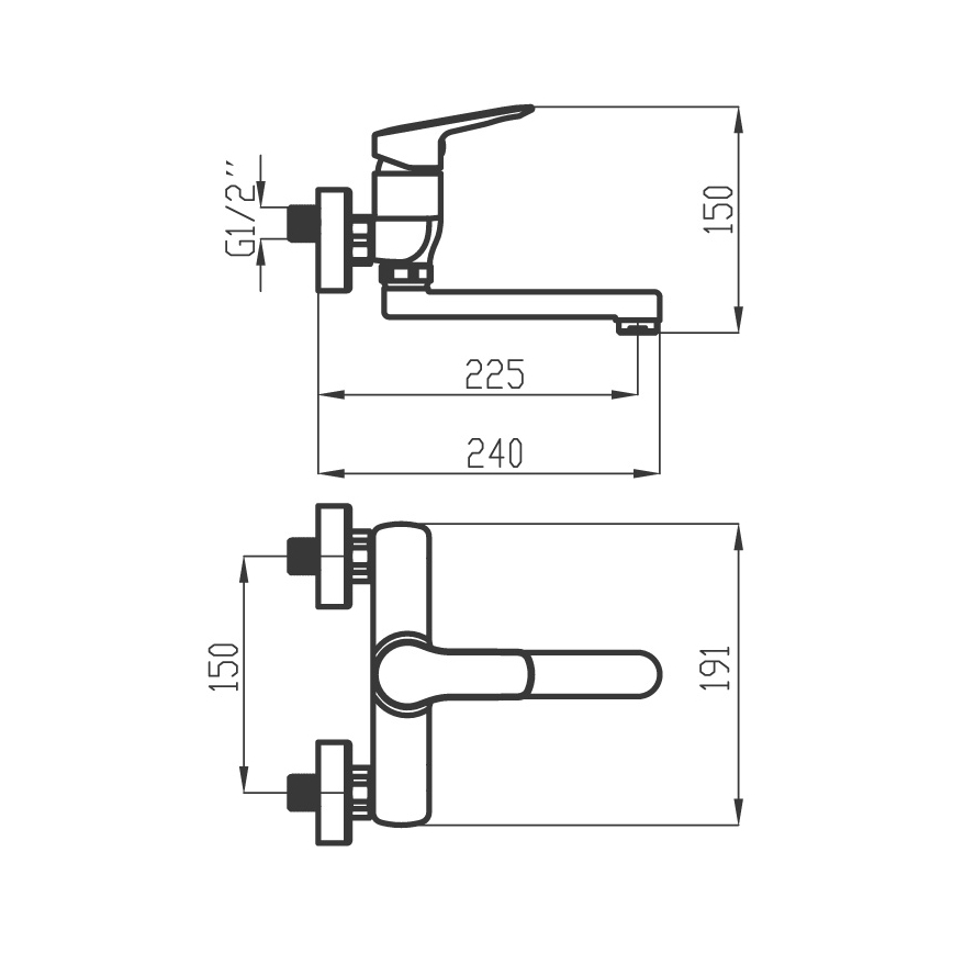 Novaservis - Baterija za sudoperu/umivaonik METALIA sjajni hrom