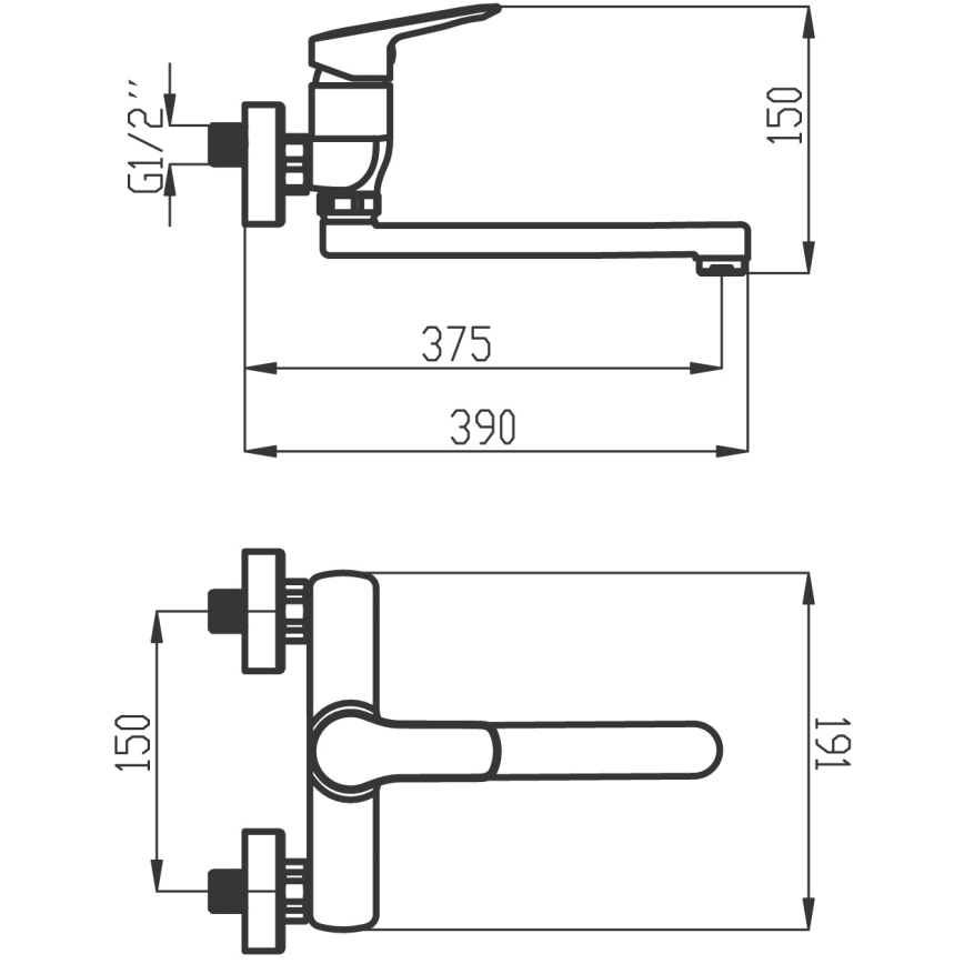 Novaservis - Baterija za sudoperu/umivaonik METALIA sjajni hrom