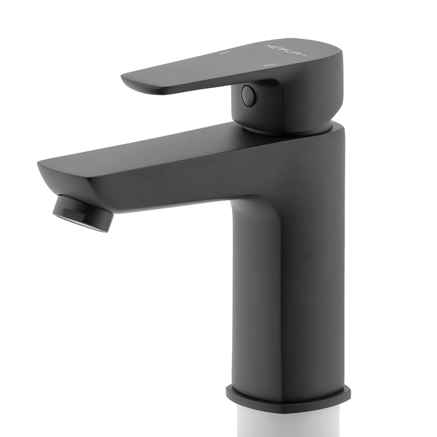 Novaservis - Baterija za umivaonik METALIA ECO 15,2 cm mat crna