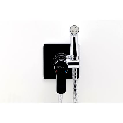 Novaservis - Baterija za bide sa tuš ručicom za podžbuknu ugradnju METALIA, sjajni hrom