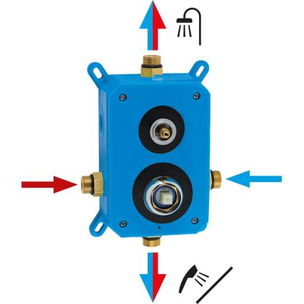 Novaservis - Set za tuširanje sa podžbuknom baterijom METALIA ECO, sjajni hrom