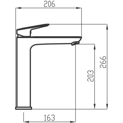 Novaservis - Slavina za umivaonik METALIA 26,6 cm sjajni hrom