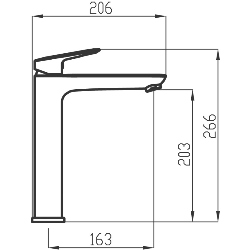 Novaservis - Slavina za umivaonik METALIA 26,6 cm sjajni hrom