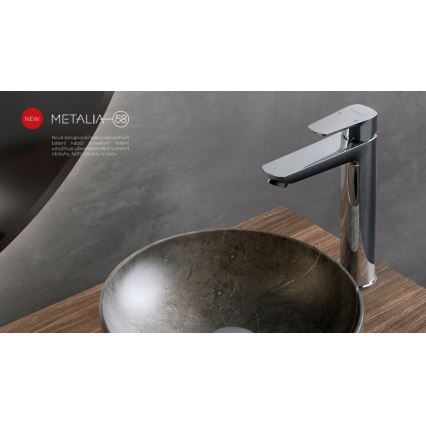 Novaservis - Slavina za umivaonik METALIA ECO 25,7 cm, sjajni hrom