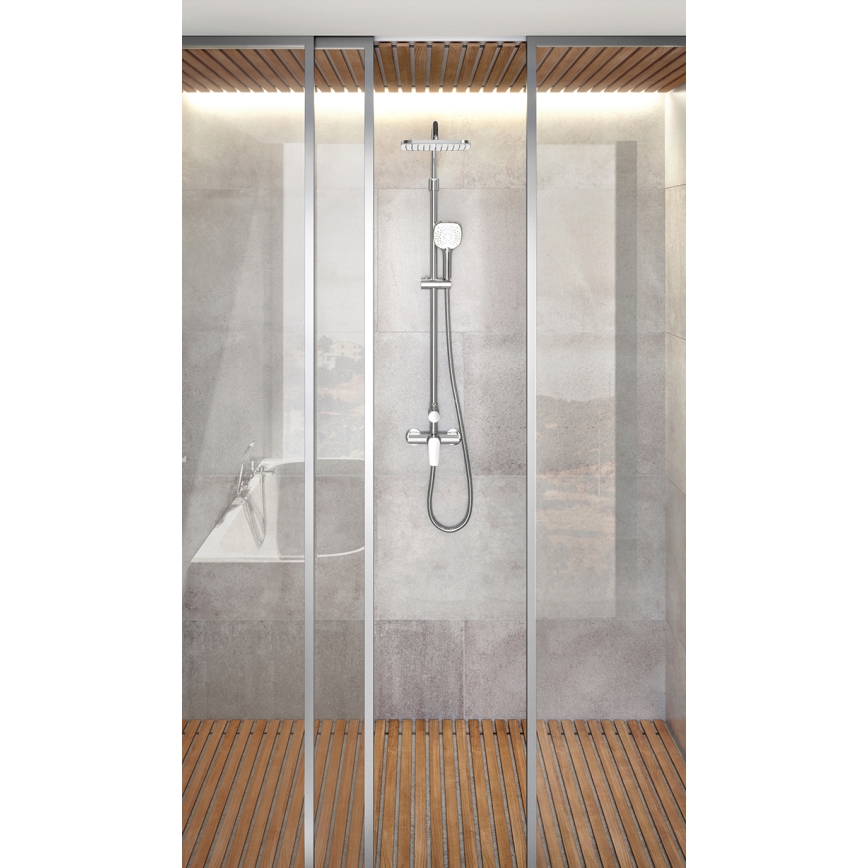 Novaservis - Tuš set sa baterijom METALIA ECO sjajni hrom