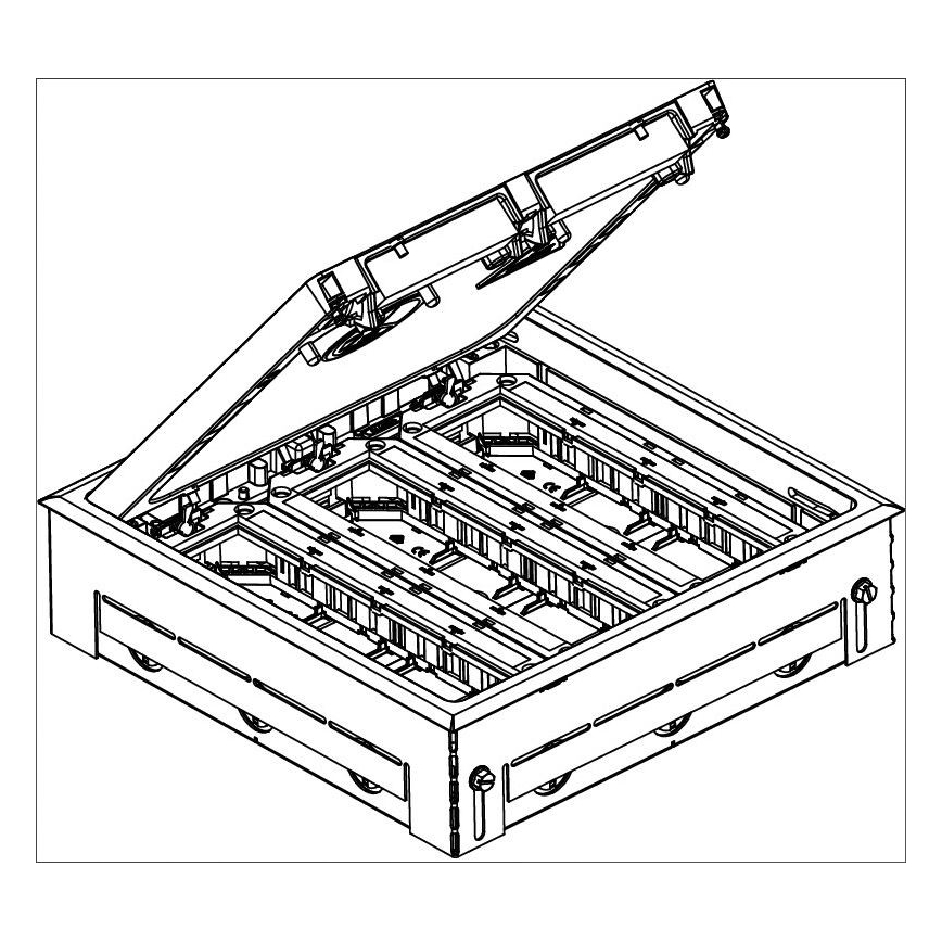 OBO 7427479 - Podna kutija GES9 7011 MT