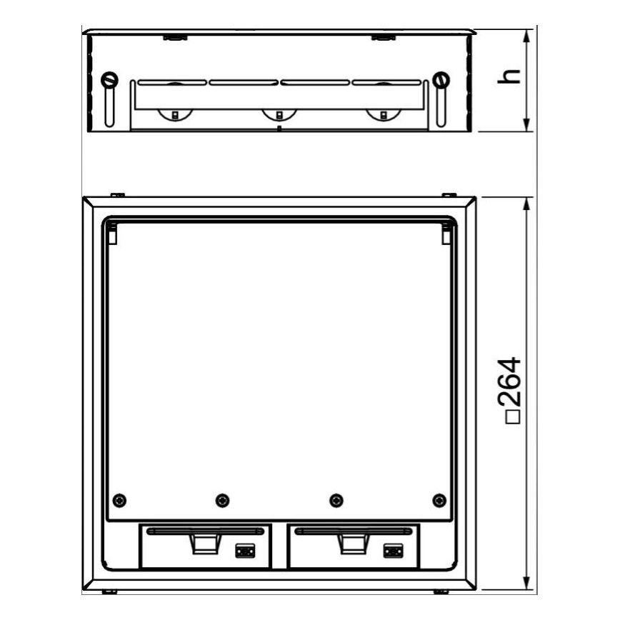 OBO 7427479 - Podna kutija GES9 7011 MT