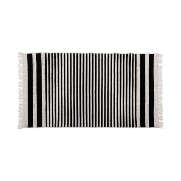 Obostrani tepih KILIM GOLD 80x150 cm crna/bela