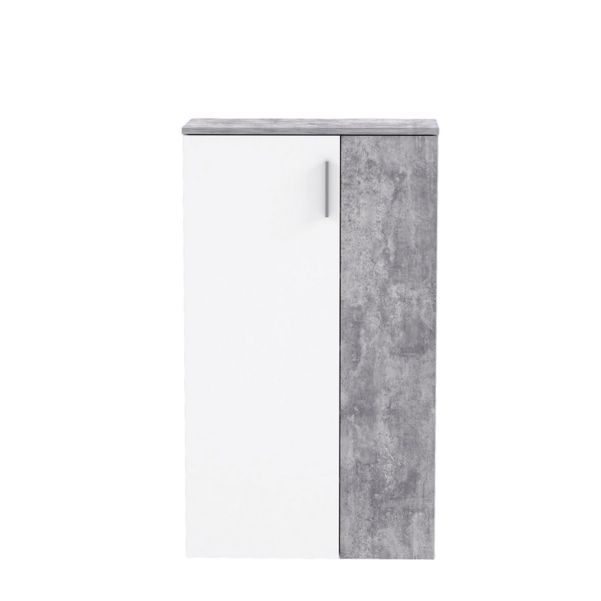 Obućarnik ETON bela/siva beton