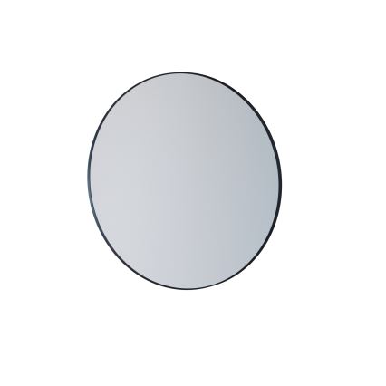 Ogledalo za kupatilo BORGSTED, prečnik 60 cm, crno