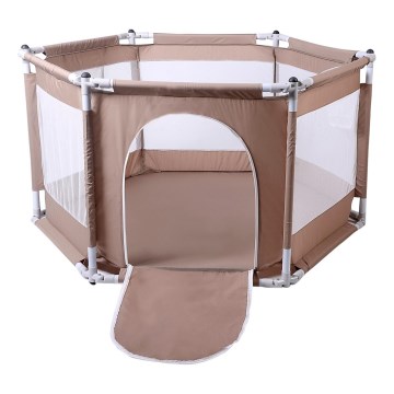 Ograda za igru 120 cm braon