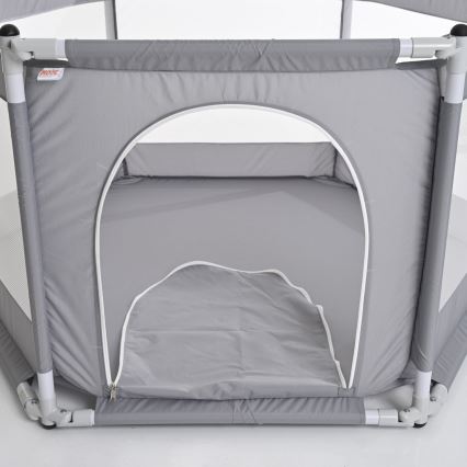 Ogradica za igru 120 cm siva