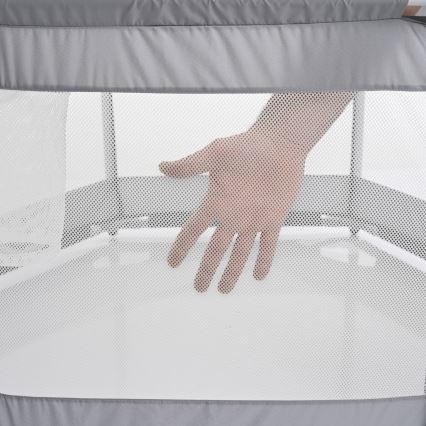 Ogradica za igru 120 cm siva