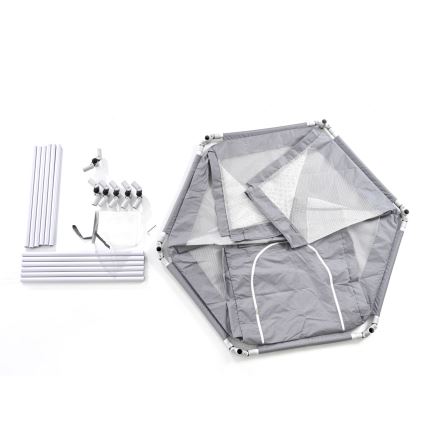 Ogradica za igru 120 cm siva