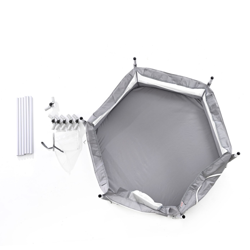 Ogradica za igru 120 cm siva