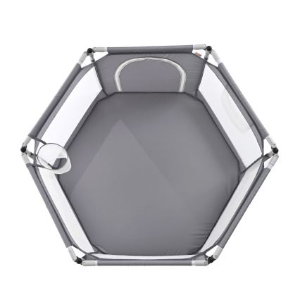 Ogradica za igru 120 cm siva