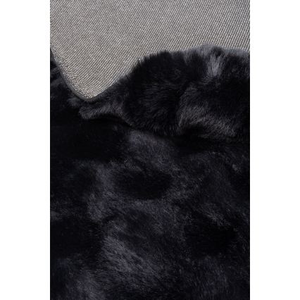 Okrugli tepih RABBIT BUBBLE 160 cm, crne boje