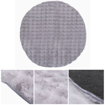 Okrugli tepih RABBIT BUBBLE 160 cm siva