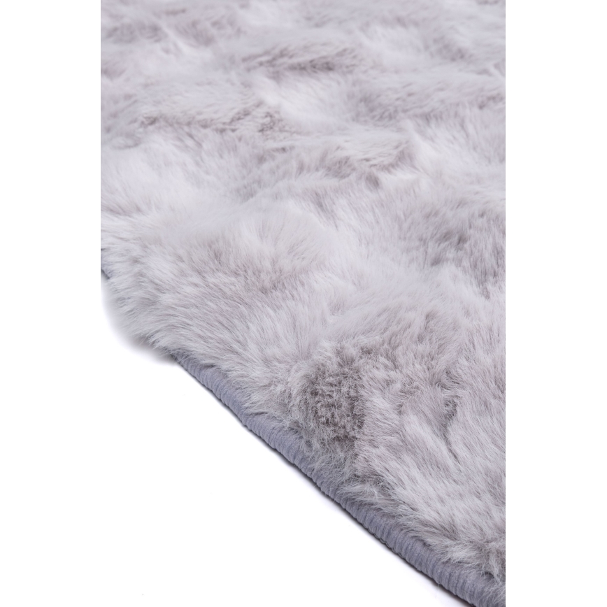 Okrugli tepih RABBIT BUBBLE 160 cm siva