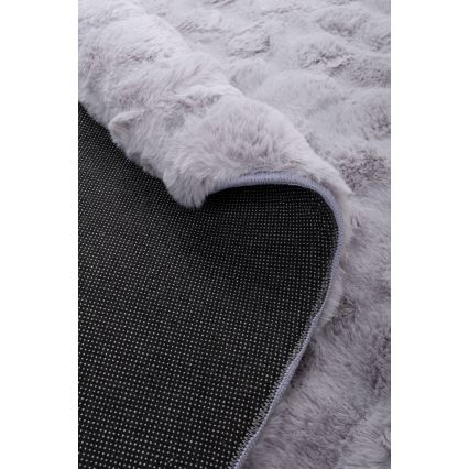 Okrugli tepih RABBIT BUBBLE 160 cm siva