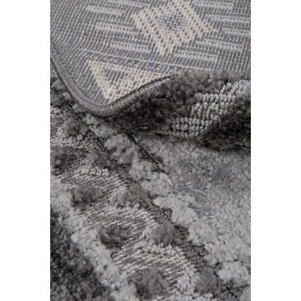 Okrugli vanjski tepih CHIARA 120 cm siva