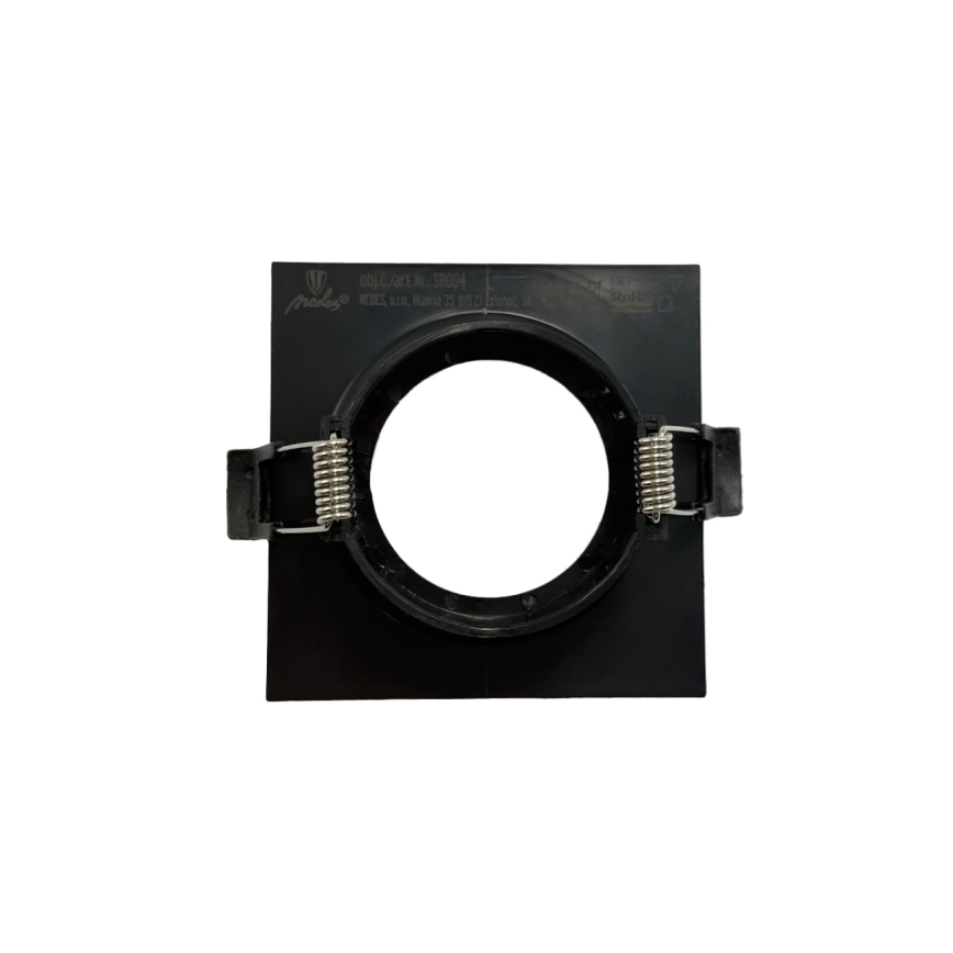 Okvir za ugradno svetlo GU10 8,6x8,6 cm crni