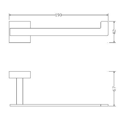 OMNIRES 8151BCR - Držač toalet papira LIFT sjajni hrom