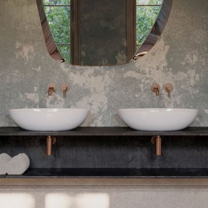 OMNIRES A186CPB - Sifon za umivaonik TRAP četkani bakar