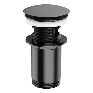 OMNIRES A706AT - Prigušiva za umivaonik CLICK-CLACK, prečnik 6,6 cm, četkani antracit